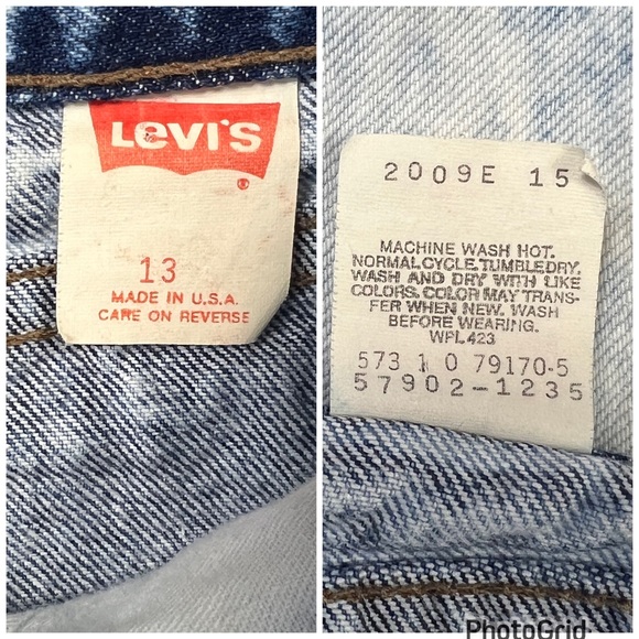 Vintage Levi’s 900 Series Acid Washed Jeans, Size 13 - Picture 5 of 9